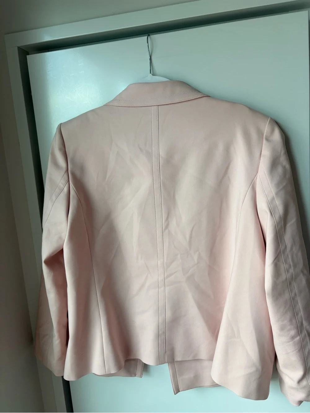 Tommy Hilfiger Blush Pink Double-Breasted Blazer Jacket - Picture 11 of 16